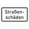 Zusatzzeichen 1007.34 Straßenschäden