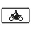 Zusatzzeichen 1010.62 Krafträder, auch mit Beiwagen, Kleinkrafträder und Mofas