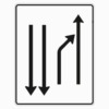 Verkehrslenkungstafel 532.21 Einengungstafeln