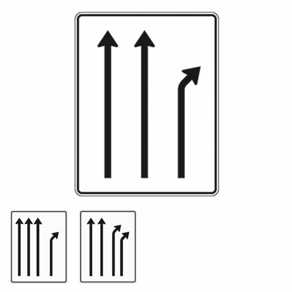 Verkehrslenkungstafel 533 Trennungstafeln