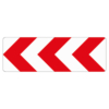 Verkehrszeichen 625.11 Richtungstafel in Kurven, linksweisend