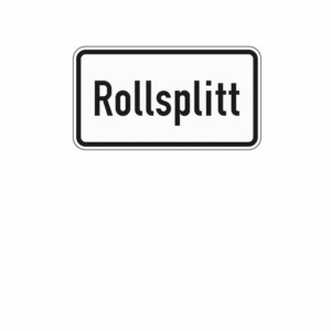 Zusatzzeichen 1007.32 Rollsplitt