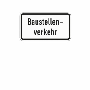 Zusatzzeichen 1007.38 Baustellenverkehr