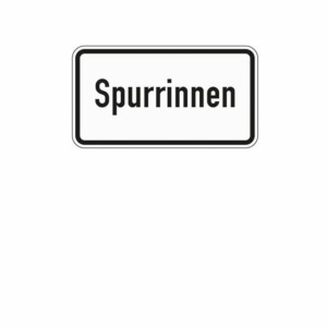 Zusatzzeichen 1007.53 Spurrinnen