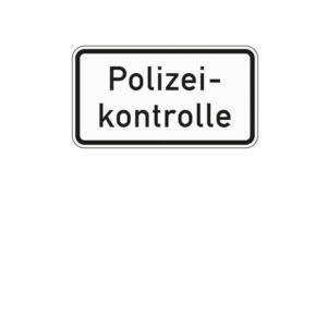 Zusatzzeichen 1007.58 Polizeikontrolle