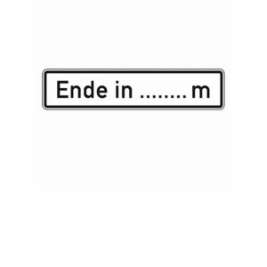 Zusatzzeichen 1013.52 Ende in ... m