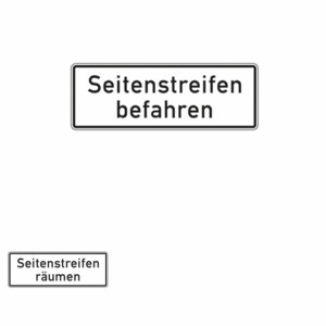 Zusatzzeichen 1013.5 Seitenstreifen