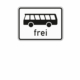 Zusatzzeichen 1024.14 Kraftomnibusse frei
