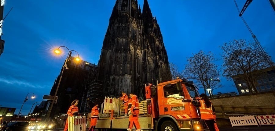 Verkehrssicherung am Kölner Dom