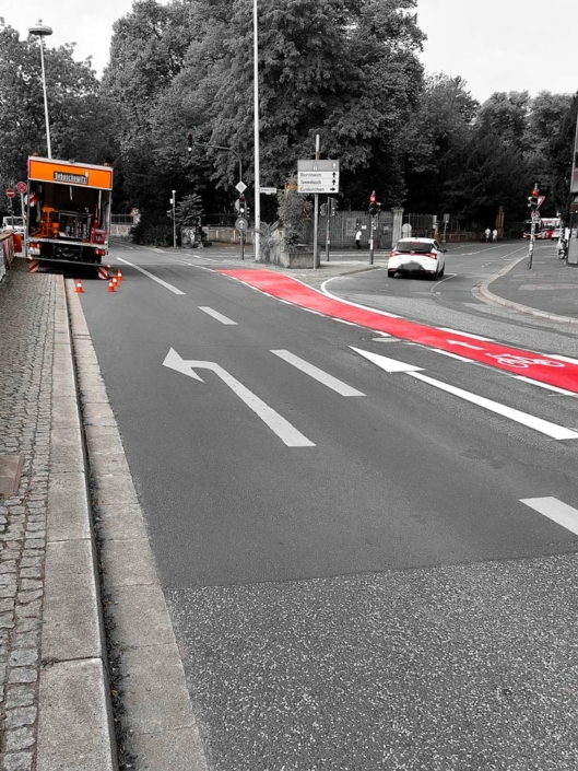 Erstellung neuer Fahrradwege in Bonn